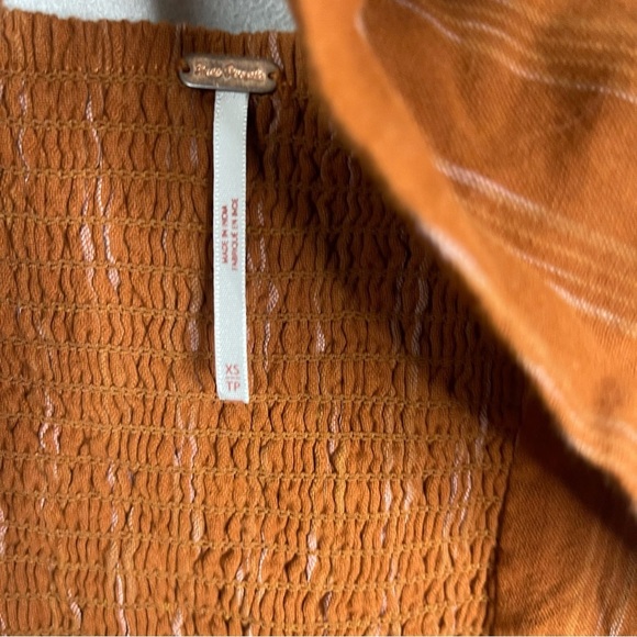 Free People Caldasi Midi Waist Cut Out Dress In Bronze Women's Size XS - Picture 4 of 10